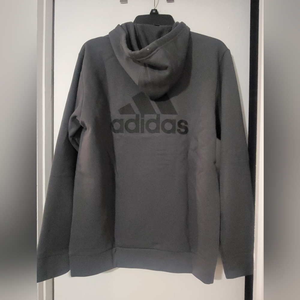 NWT adidas Mens Sport Fleece Hoodie Sweatshirt, Size Small - Picture 4 of 5